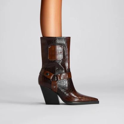 Westline Buckle Ankle Boots
