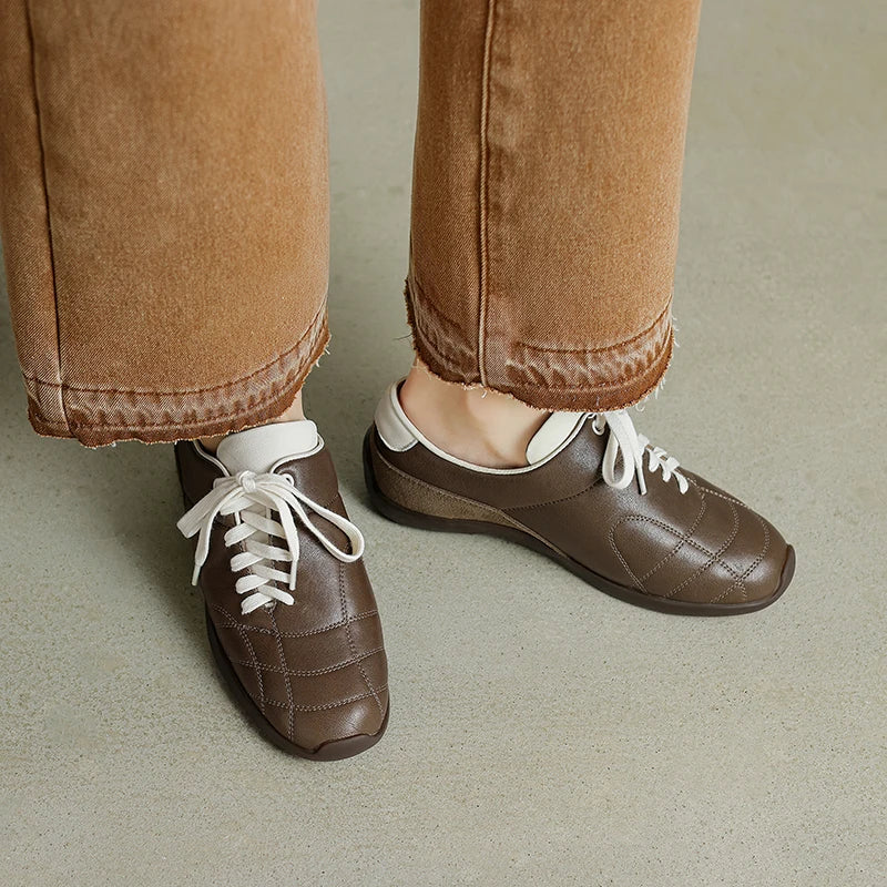 Camden Lace-Up Leather Sneakers