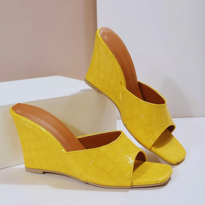 Sienna Croc Wedge
