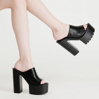 Stella Wedge Mules