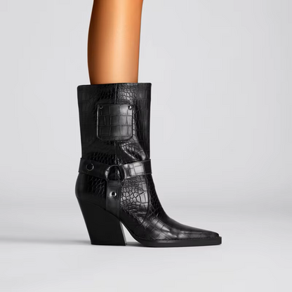 Westline Buckle Ankle Boots