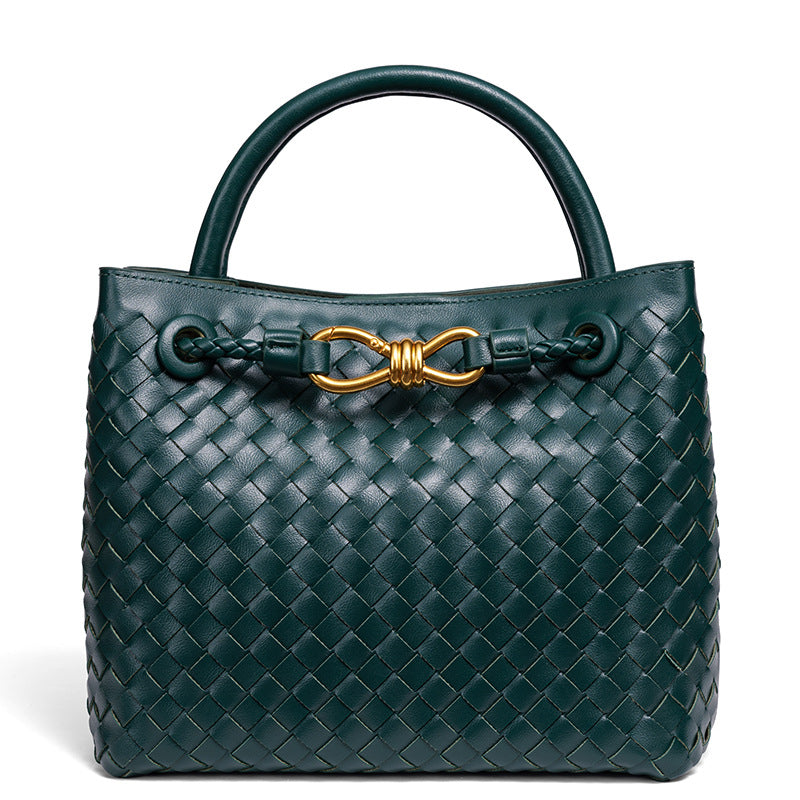 Fiorelle Women's Artisan Weave Tote - Expandable Crossbody with Butterfly Motif & Structured Silhouette