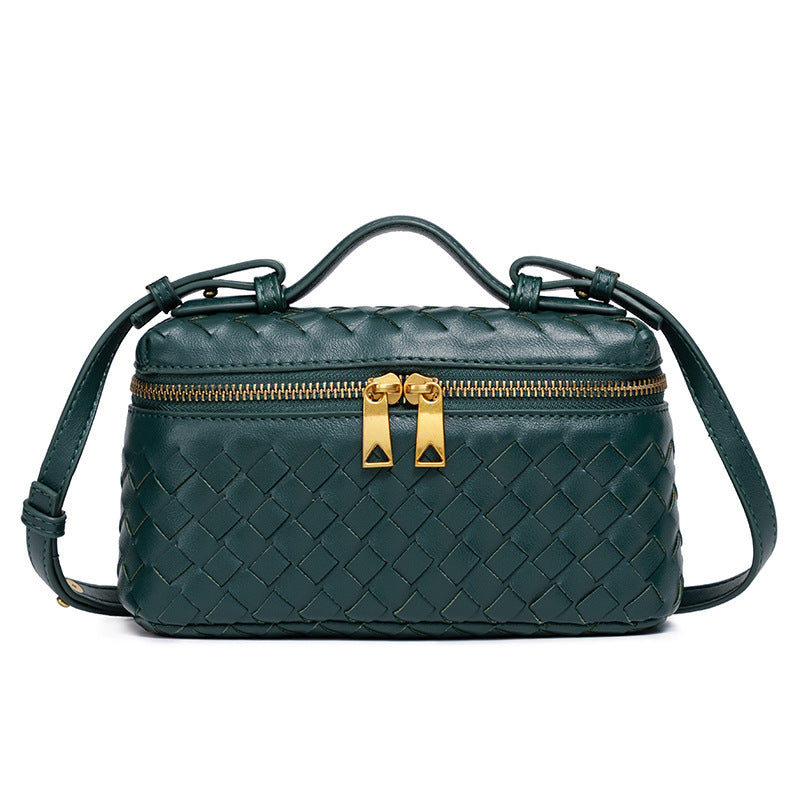 Fiorelle Women's Atelier Cube Carrier Bias-Weave Top Handle Bag with Convertible Strap