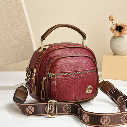 Fiorelle Women's Multi-Zip Compact Satchel — Premium Convertible Shoulder & Crossbody Bag with Curated Organization & Elevated Everyday Style