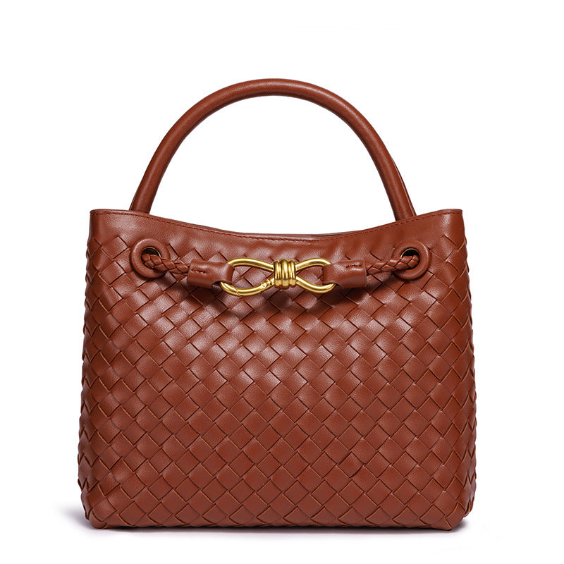 Fiorelle Women's Artisan Weave Tote - Expandable Crossbody with Butterfly Motif & Structured Silhouette