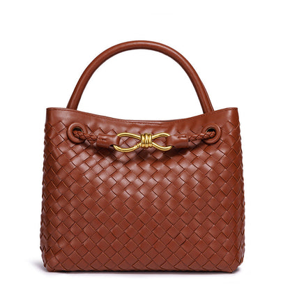 Fiorelle Women's Artisan Weave Tote - Expandable Crossbody with Butterfly Motif & Structured Silhouette