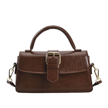 Fiorelle Women's Cantle Mini Satchel - Equestrian-Architectural Bag with Convertible Carry