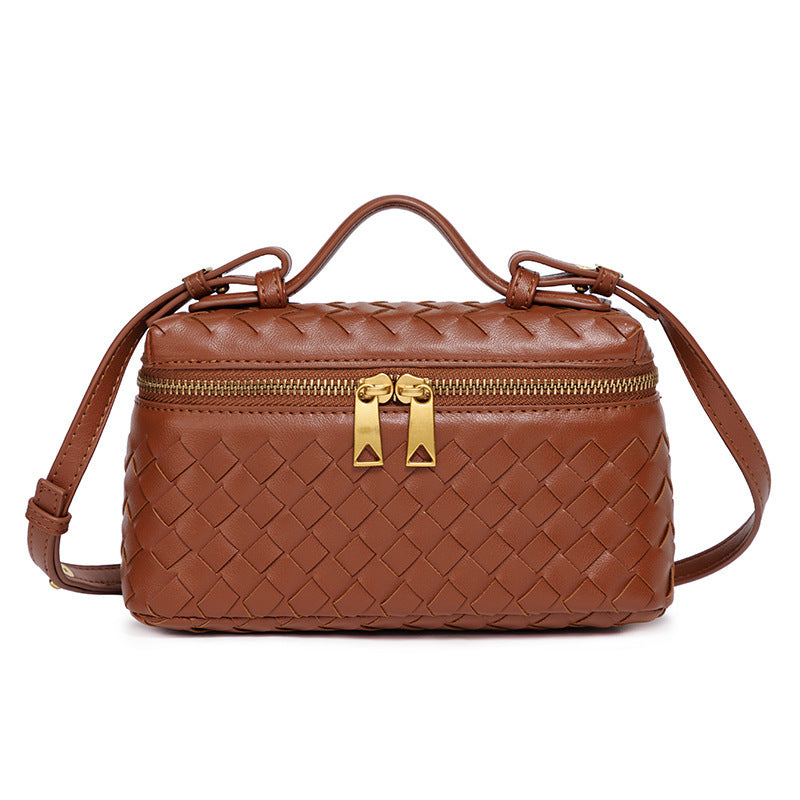 Fiorelle Women's Atelier Cube Carrier Bias-Weave Top Handle Bag with Convertible Strap