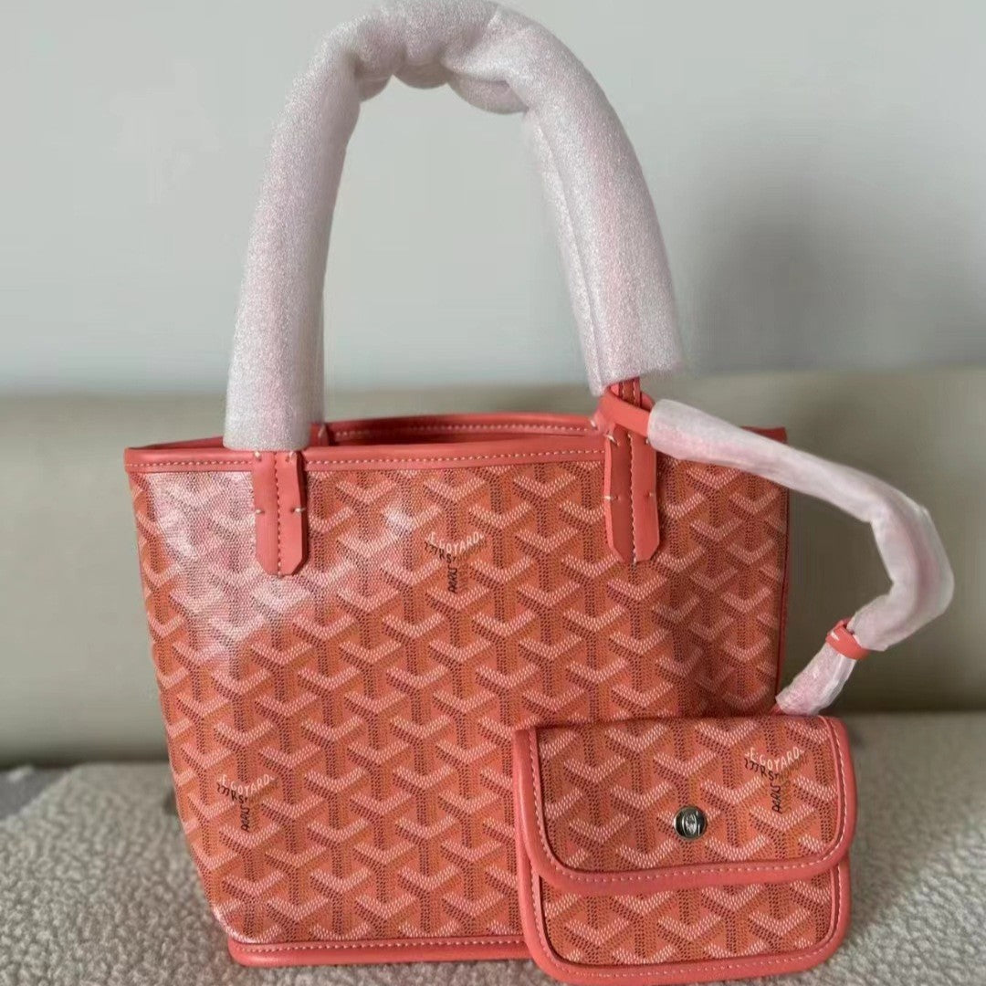 Fiorelle Women’s Reversible Chevron Mini Satchel — Dual-Sided Artisan-Woven Tote with Top Handle & Convertible Strap
