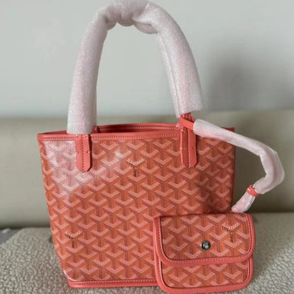 Fiorelle Women’s Reversible Chevron Mini Satchel — Dual-Sided Artisan-Woven Tote with Top Handle & Convertible Strap