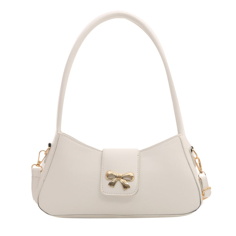 Fiorelle Women's Luna Cinema Baguette - Sculpted Bow Underarm Sling | Petite & Poetic