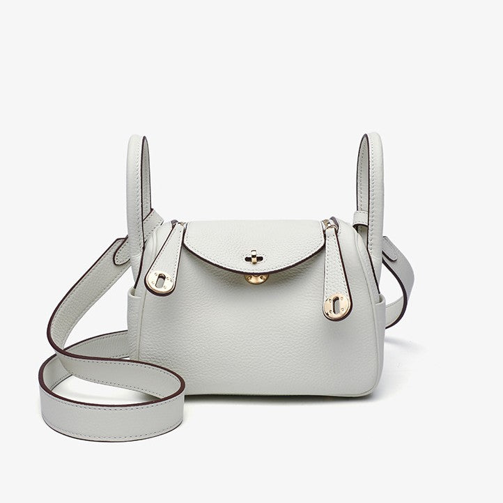 Fiorelle Women's Orsay Pebbled Bucket — Artisan-Stitched Top-Grain Leather Tote with Convertible Carry & Structured Silhouette