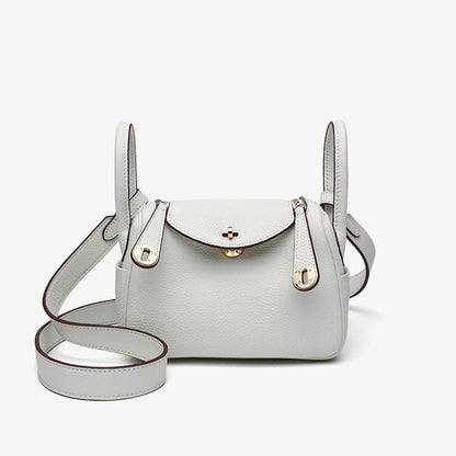Fiorelle Women's Orsay Pebbled Bucket — Artisan-Stitched Top-Grain Leather Tote with Convertible Carry & Structured Silhouette