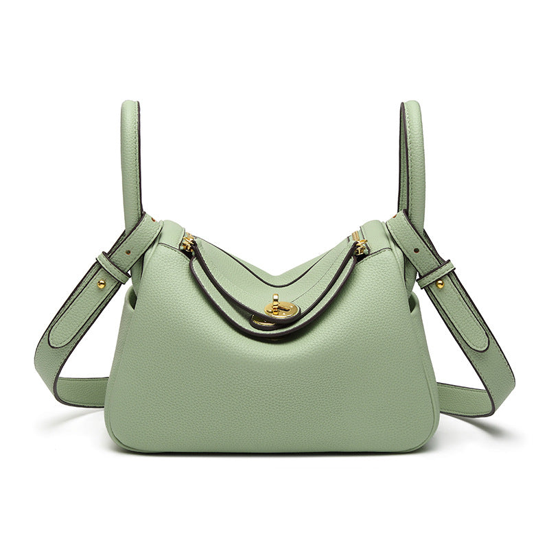 Fiorelle Women's Orsay Pebbled Bucket — Artisan-Stitched Top-Grain Leather Tote with Convertible Carry & Structured Silhouette