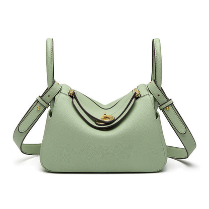 Fiorelle Women's Orsay Pebbled Bucket — Artisan-Stitched Top-Grain Leather Tote with Convertible Carry & Structured Silhouette