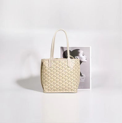 Fiorelle Women’s Reversible Chevron Mini Satchel — Dual-Sided Artisan-Woven Tote with Top Handle & Convertible Strap