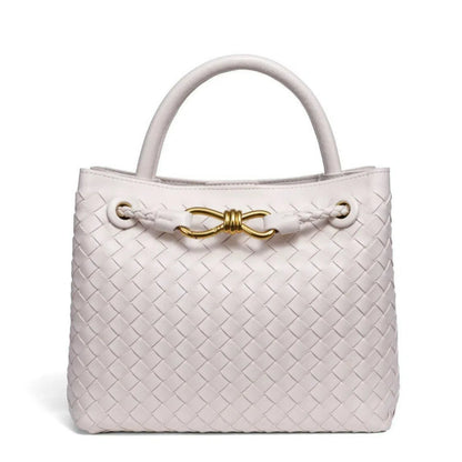 Fiorelle Women's Artisan Weave Tote - Expandable Crossbody with Butterfly Motif & Structured Silhouette