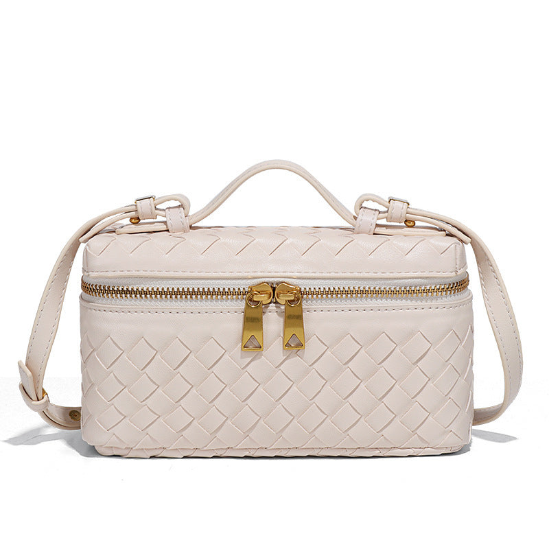 Fiorelle Women's Atelier Cube Carrier Bias-Weave Top Handle Bag with Convertible Strap