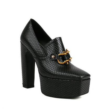 Milano Leather Platform Pumps