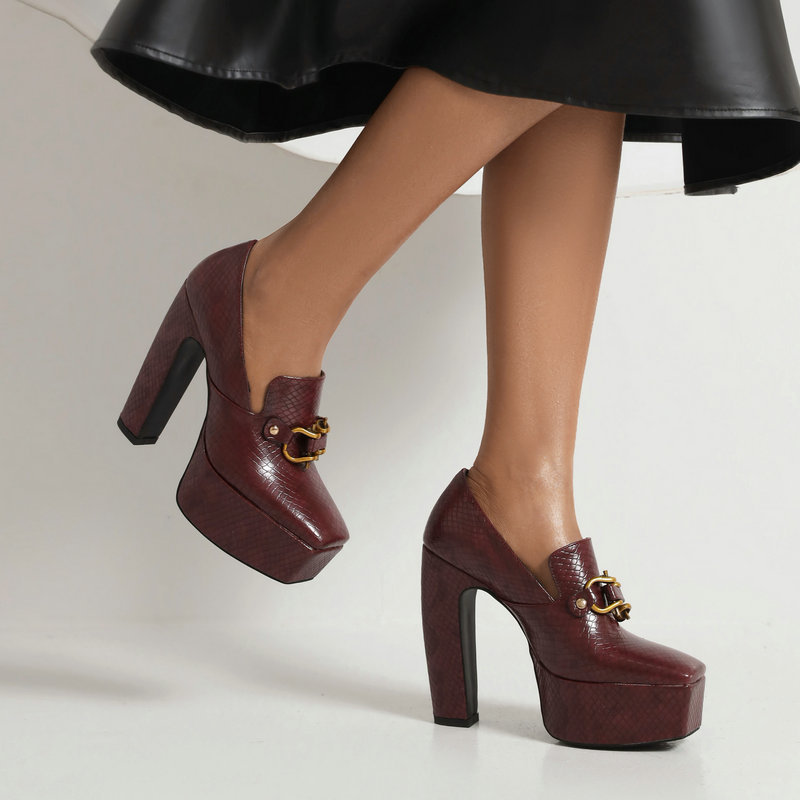 Milano Leather Platform Pumps