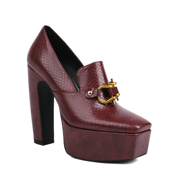 Milano Leather Platform Pumps