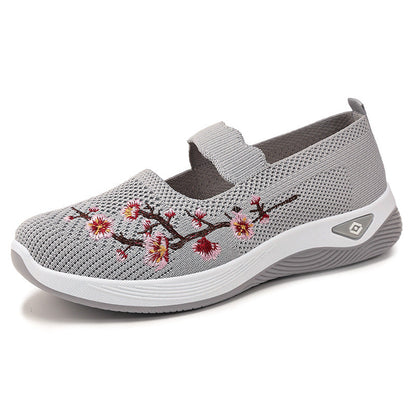 Fiorelle Women's Lyric Canvas Slip-On Ballet Flats – Soft Cushioned Lightweight Casual Walking Shoes (US 5–10.5)