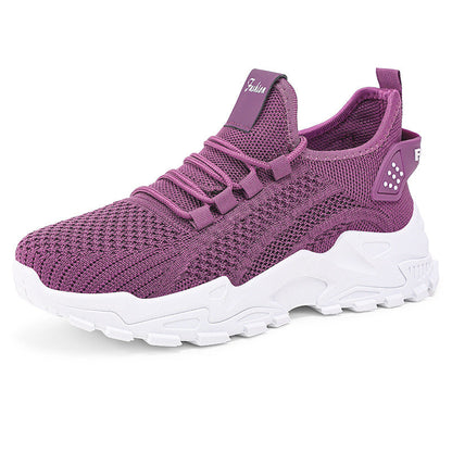 Fiorelle Women’s AirWeave Sneakers – Breathable Mesh Lightweight Flat Shoes (US 5–10.5)