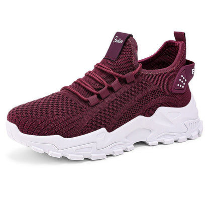 Fiorelle Women’s AirWeave Sneakers – Breathable Mesh Lightweight Flat Shoes (US 5–10.5)