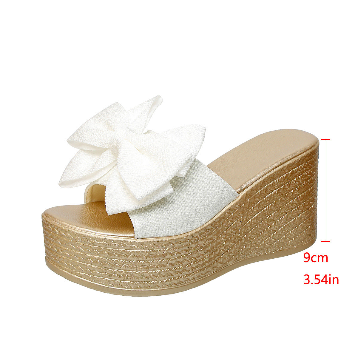 Fiorelle Women’s BowBella Platform Wedge Sandals – Chunky Flatform Summer Shoes (US 4–10.5)