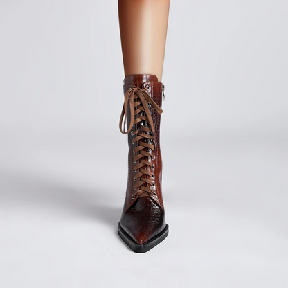 Westline Lace-Up Leather Boots